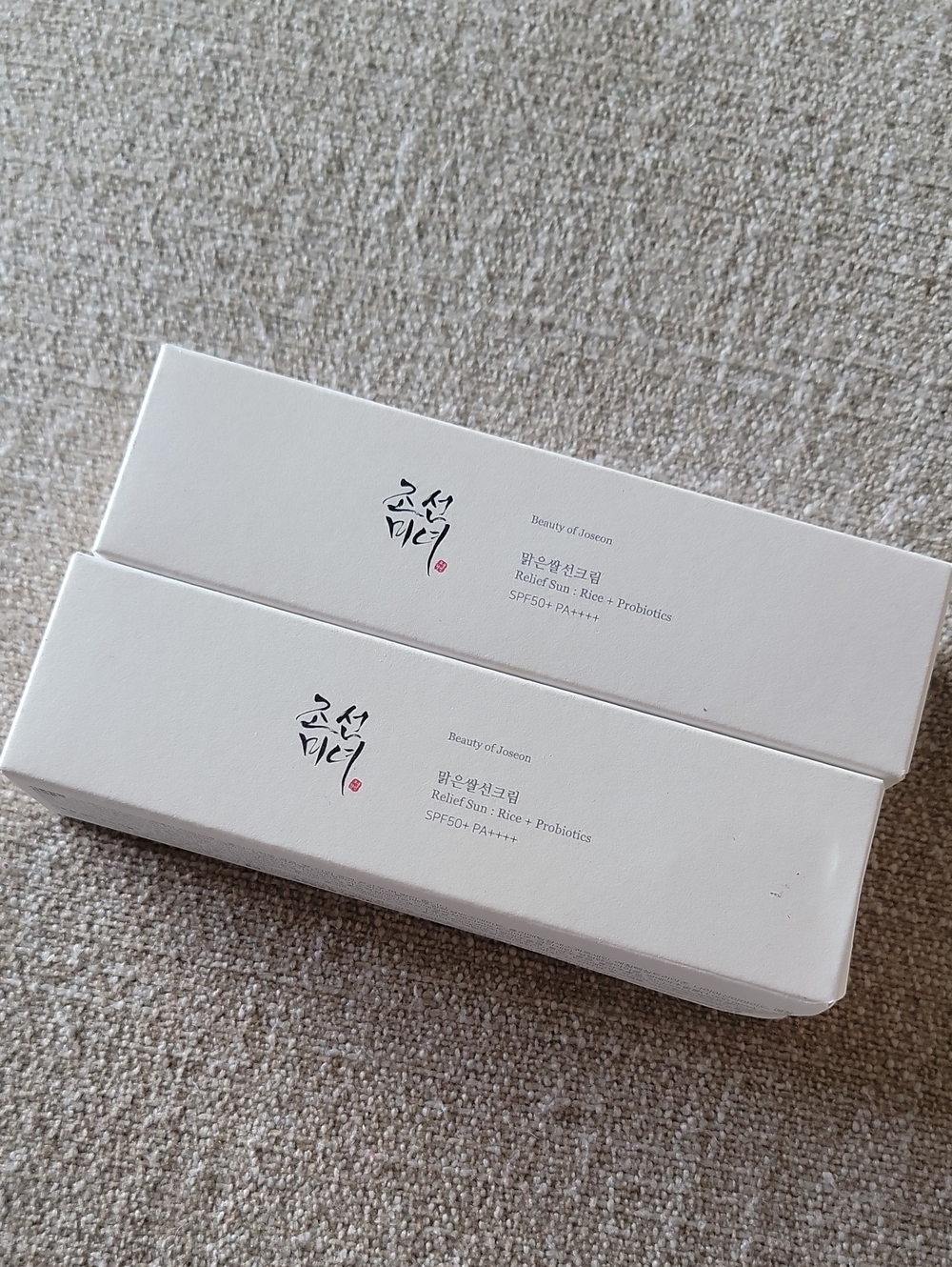 TWO -- NEW BEAUTY OF JOSEON Relief Sun Sunscreen SPF 50,+PA++++